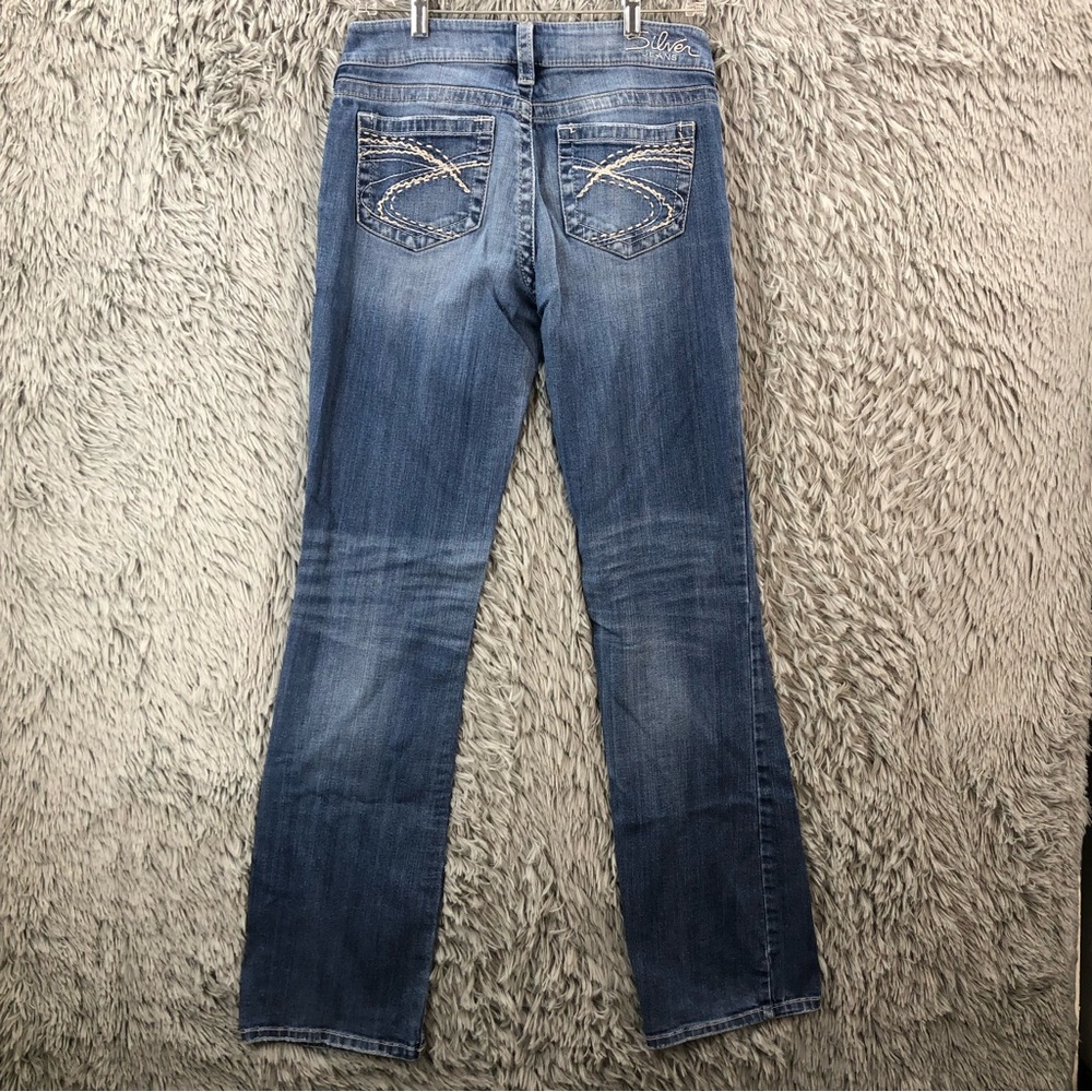 Silver Jeans Womens Size 28 Bootcut Whiskered Jeans Aiko